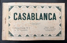 MAROC - MOROCCO - CASABLANCA - CARNET COMPLET DE 11 CARTES POSTALES ANCIENNES