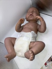 Bambola bambina Reborn Baby Huti B A.D.G 04 silicone anatomicamente corretto Ashton Drake