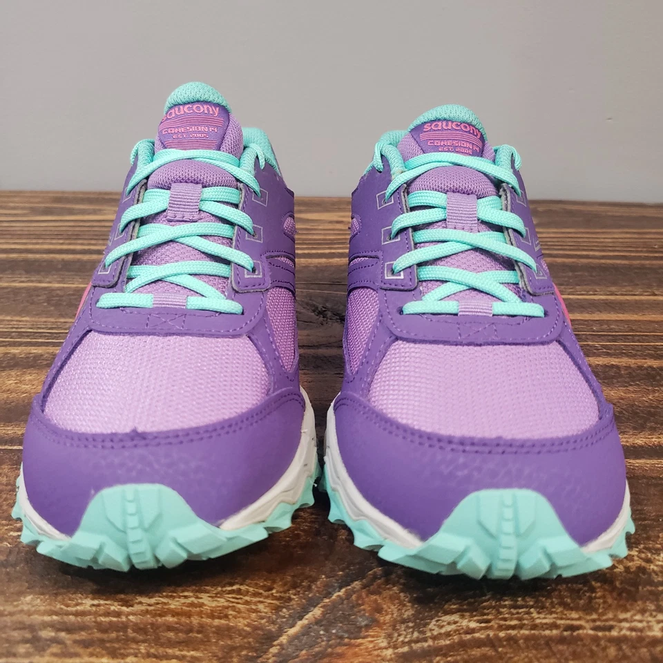 Zapatillas Deportivas Saucony Cohesion 14 Niños Grandes Talla 5 M, Púrpura Multi Usadas Foto 4 de 4