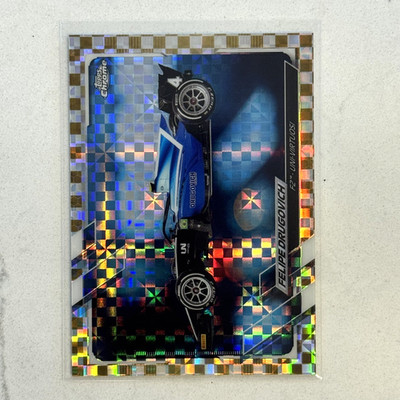 2021 Topps Chrome Formula 1 F1 FELIPE DRUGOVICH Gold Checker Flag Refractor /50