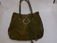 Borsa CAR SHOE pelle scamosciata verde bronzo (12525)