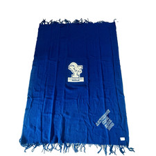 Vtg Pendleton BYU Stadium Robe in a Bag Blanket Blue Wool Embroidered Name READ