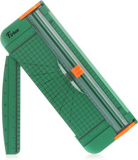 A4 Paper Cutter, 12 Inch Paper Trimmer with Extened Ruler, Green