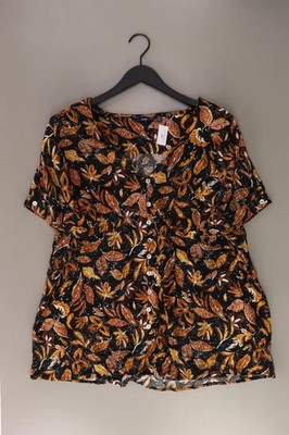 Kiabi Kurzarmbluse Regular Bluse für Damen Gr. 48, XXL mehrfarbig aus Viskose