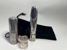 Selmer Tenor Sax Mouthpiece E Jazz Silver Plate Ligature Reed Cap & Pouch inc