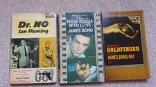 James Bond Ian Fleming Dr. No, Goldfinger, From Russia, With Love Film tie-in bo