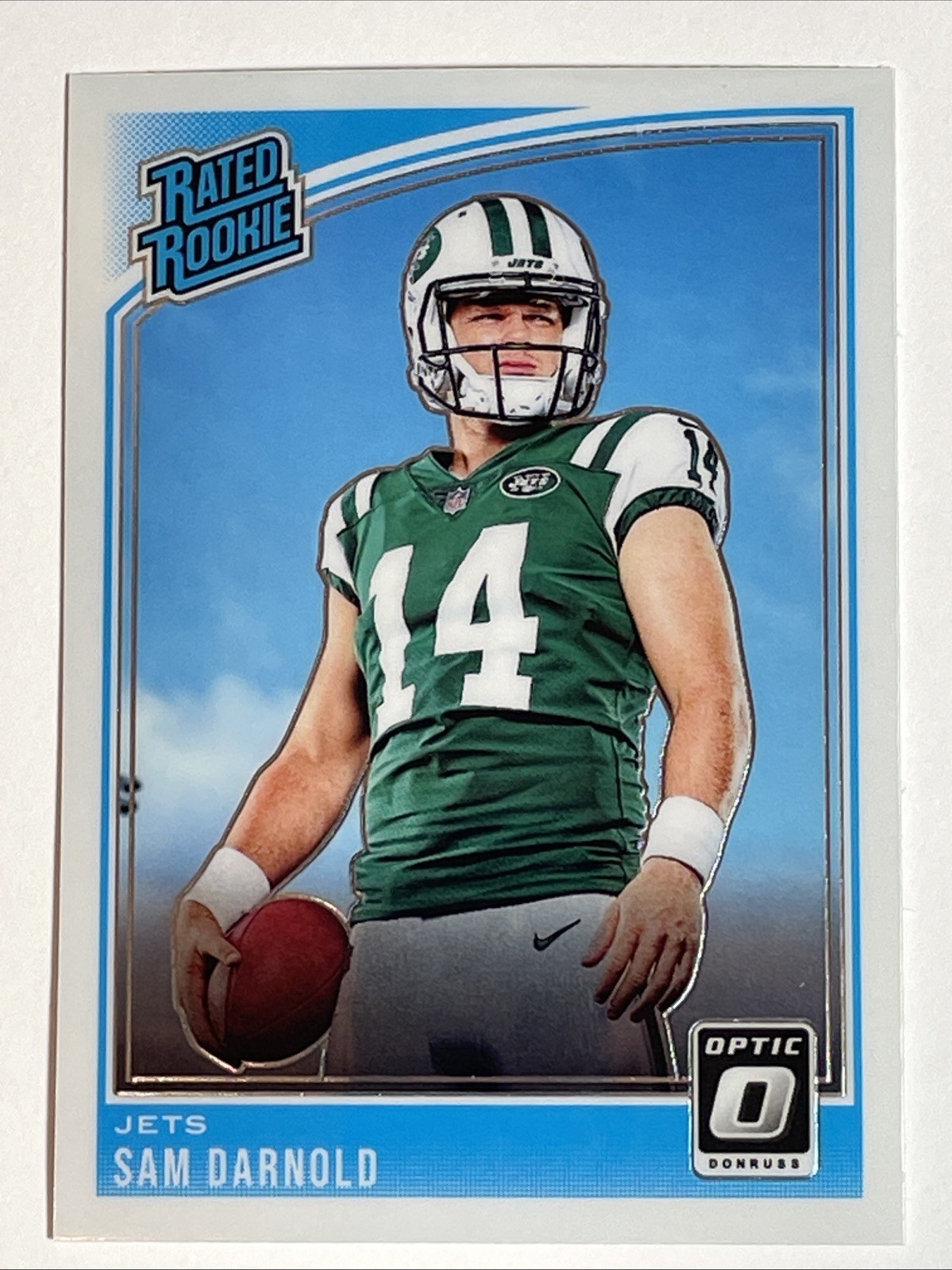 2018 Panini Donruss Optic New York Jets QB Sam Darnold Rated Rookie No. 151