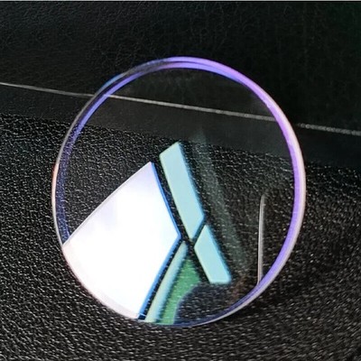 1.5mm Double Domed Sapphire Glass Lens Blue AR Coating 30mm-38.5mm Watch Crystal