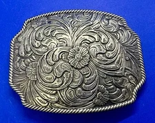 Western Flower Swirl Ornate Rope Border Belt Buckle Idyllwind by Miranda Lambert