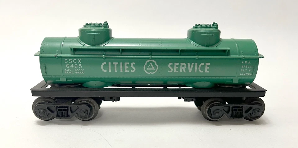 Postwar Lionel 6465-110 Cities Services Tank Car SCARCE OB C10 MiNT NOS - Image 4 of 4