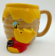 Disney Winnie The Pooh Honey Pot 3-D Mug Cup Large Hunny Bee 23oz Silver Buffalo
