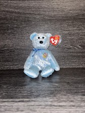 TY Beanie Baby - DECADE the Bear (Light Blue Version) (8.5 inch) - MWMTs