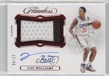 2019-20 Panini Flawless Horizontal Ruby 6/15 Lou Williams #HP-LWL Patch Auto 3d3