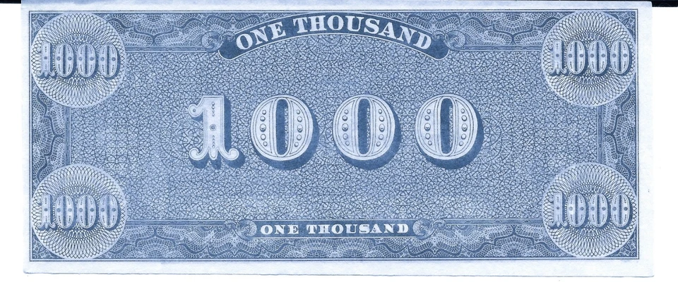 1962 TOPPS CIVIL WAR NEWS ~ CURRENCY $1000 ~ GRADED PSA 9 o/c MINT   - Image 2 of 2