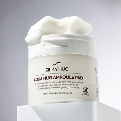 Silky Hug Aqua Hug Ampoule Facial Pad 110 Pads ~ Exp 7/27