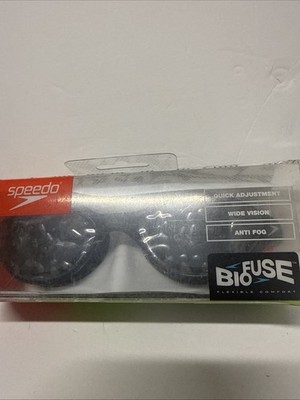 New Speedo Biofuse 2.0 Swim Goggle - Smoke Black/Smoke New Open Box