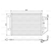 Kondensator, Klimaanlage Valeo 822556