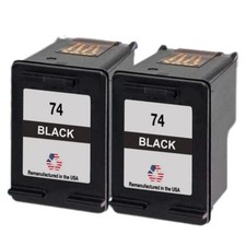 Compatible Ink Cartridge For HP 74 Twin Black-USA