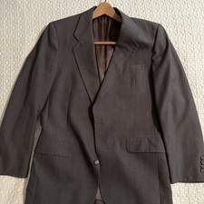 VINTAGE CHRISTIAN DIOR MONSIEUR MEN2PC GRAY STRIPE WOOL SUIT 40-42 38x31 Pants