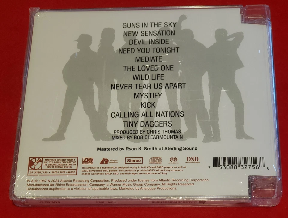 INXS - Kick - Analogue Productions - Atlantic 75 Series Hybrid Stereo SACD - Image 2 of 2