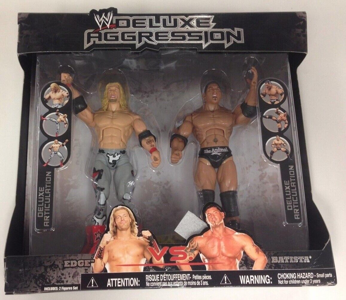 WWE Jakks Wrestling Exclusive Deluxe Aggression Edge vs WWE Jakks Wrestling Exclusive Deluxe Aggression Edge vs