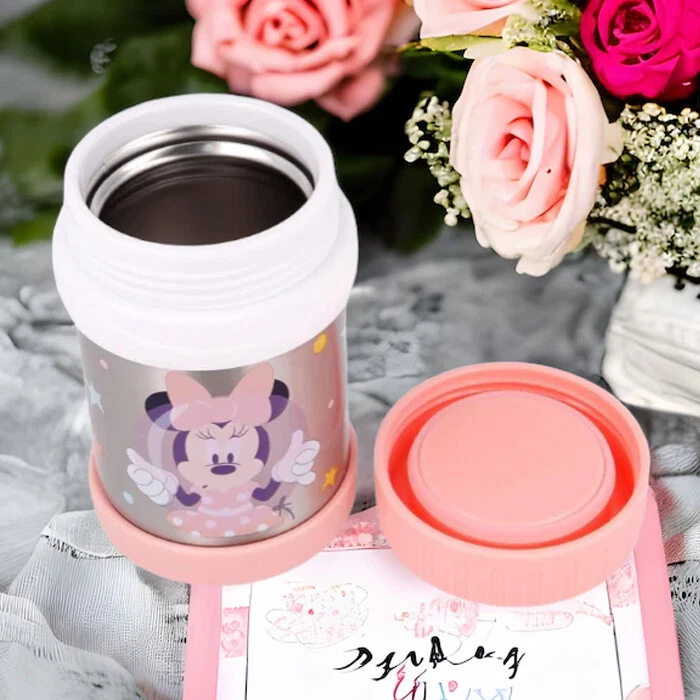 Portavivande Termos Thermos Contenitore Porta Pranzo Termico Acciaio Disney - Immagine 4 di 4