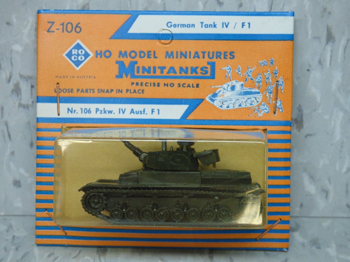 Roco Minitanks WWII German Panzer IV F1 Medium Tank Lot #216x© | eBay