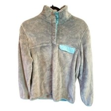Jachs Cabin Gray Fleece Pullover Jacket Size Medium