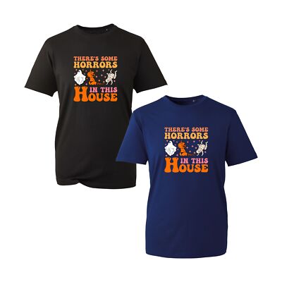 There's Some Horrors In This House T-Shirt, Scary Pumpkin Boo Happy Halloween