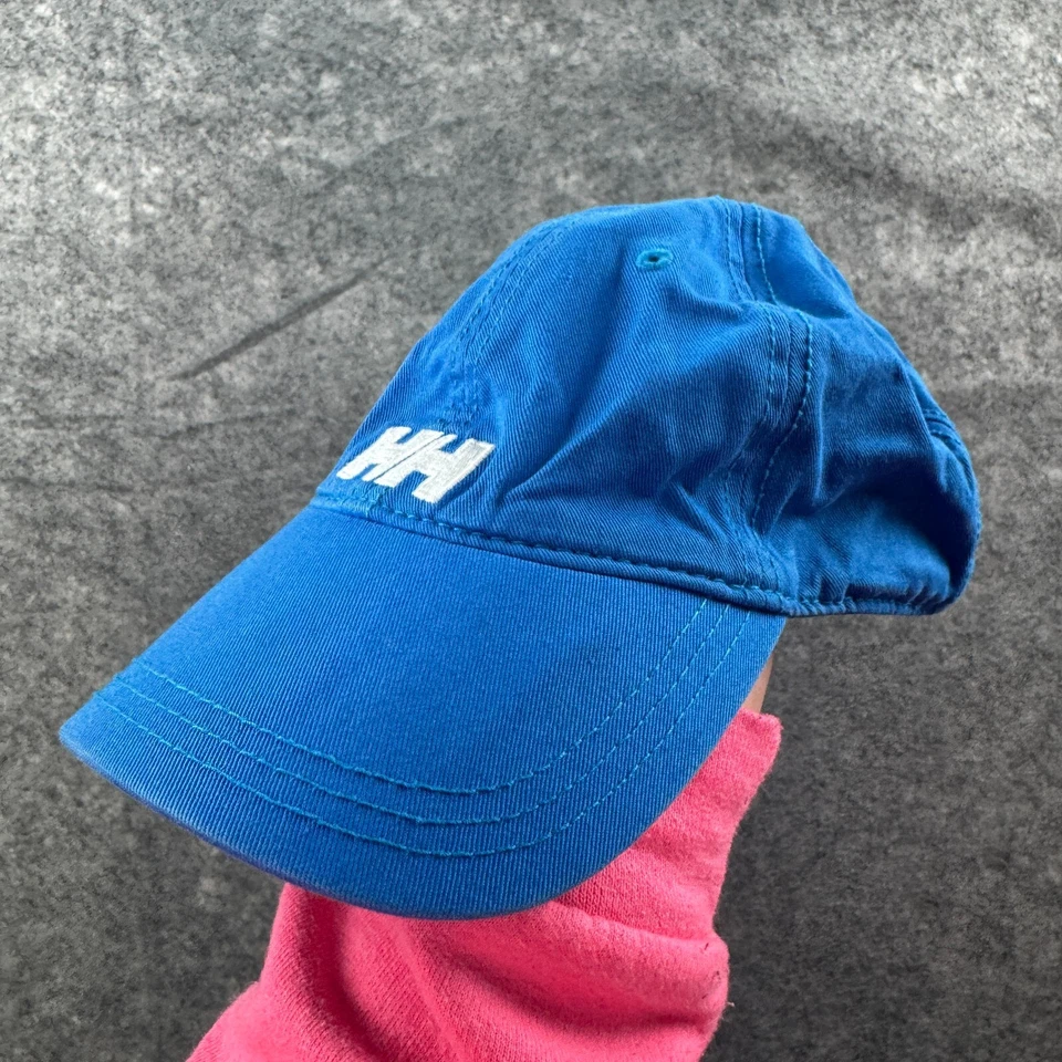 Helly Hansen Hat Adult OS Blue Logo Baseball Cap Adjustable Cotton Casual - Image 3 of 4
