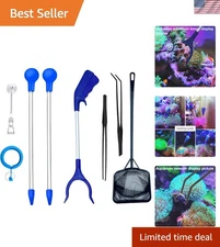Complete Coral Feeder Set with Grabber, Tweezers & More for Safe Aquarium Use