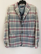 Polo Ralph Lauren Blazer Women Size 4 Indian Madras Plaid Multicolor 2 Button