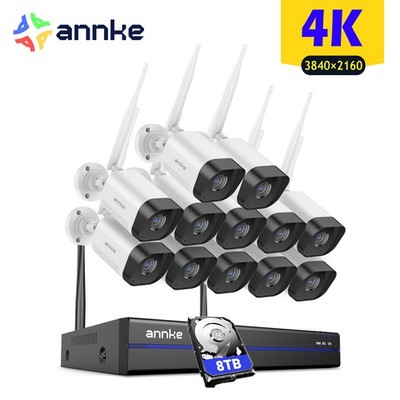 ANNKE 4K 8MP Überwachung Kamera Set Außen Wlan 16 Kanäle NVR Zwei-Wege-Audio