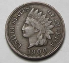 1900 INDIAN HEAD CENT,MOST OF LIBERTY, VERY NICE COIN!!!!(A10)