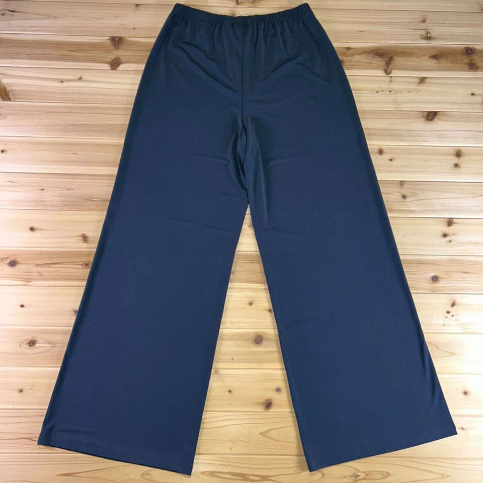 Bob Mackie Pants Womens Small Charcoal Gray Wide Leg Wearable Art Dress Pants - Image 4 of 4