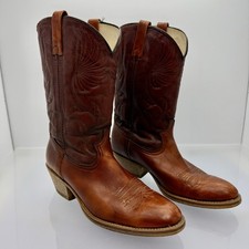 Vintage Dingo by Acme 5905 Cowboy Boots Mens 13D Brown Leather Western USA Made