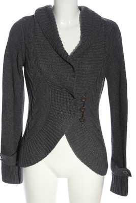 ZERO Cardigan Damen Jacke Gr. DE 38 hellgrau Casual-Look