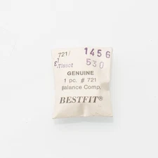 Tissot 530, 530/1 Balance Complete Watch Part Bestfit 721/1456 New Old Stock