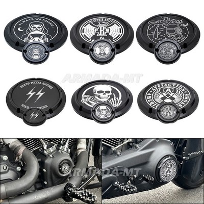 For Harley Softail Standard Low Rider Street Bob Engine Clutch Derby Timer Cover