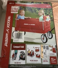 Radio Flyer 3951 3 in 1 EZ Fold Wagon with Canopy- Red