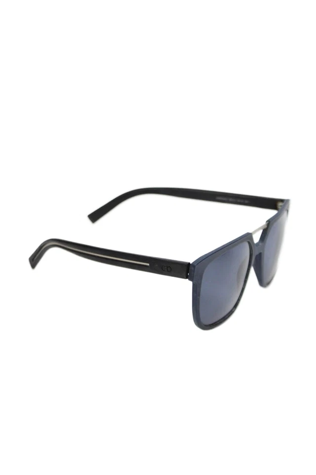 Gafas de sol Dior Homme para hombre marco cuadrado tono plateado azul marino DIOR0200S Foto 2 de 4