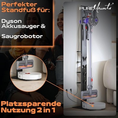 Ständer für Dyson Staubsauger V6 V7 V8 V10 V11 V12 V15 Gen5 +Saugroboter schwarz