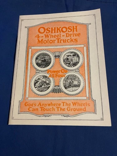 Oshkosh 4-Wheel-Drive Motor Trucks Dealer Sales Brochure