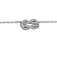 Fred Chance Infinie 18k White Gold Diamond Necklace