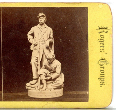 STATUE, ''One More Shot'', Rogers Group--Stereoview #Z136