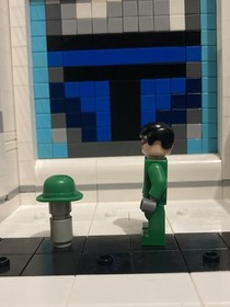 LEGO Batman Riddler Minifigure w/ Hat - 7785 7787 CUSTOM