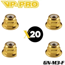 VP-PRO GN-M3-F Gold M3 Flange Locknuts (20) Team Associated Losi Traxxas Arrma