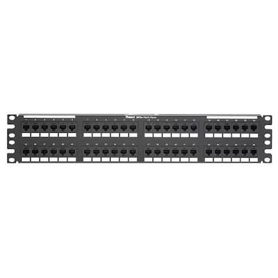 Panduit Dp485e88tgy Patch Panel, Cat 5E, Rack Mt, 48 Port