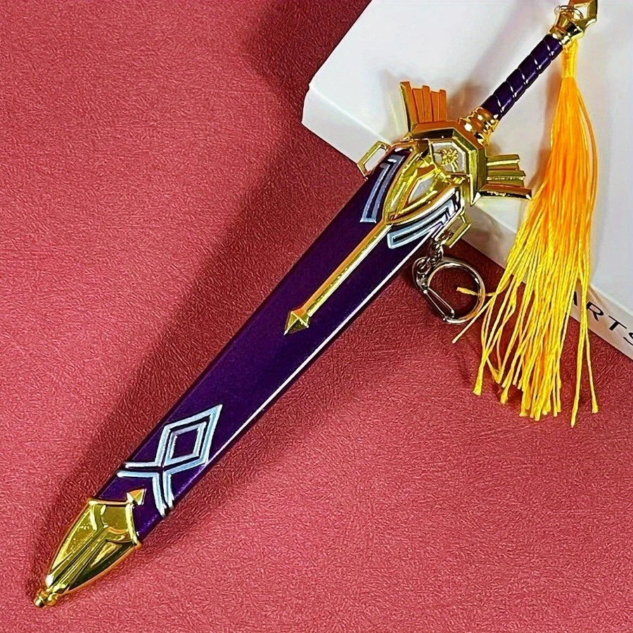 Figura Espada Ainme Zelda Katana Metal 8.6 pulgadas Mini Sable Figura Cuchillo Ninja Regalo Foto 2 de 4