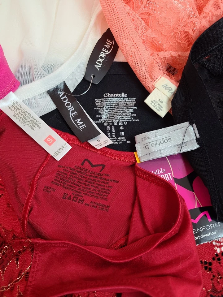 NUEVO CON ETIQUETAS 6 pares de bragas hipster de bikini de encaje sexy talla pequeña - marcas surtidas Foto 4 de 4